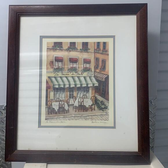 BARBARA WILSON LITHOGRAPH‎ PRINT LA MARIE DU PORTE FRENCH STREET SCENE - Picture 1 of 4
